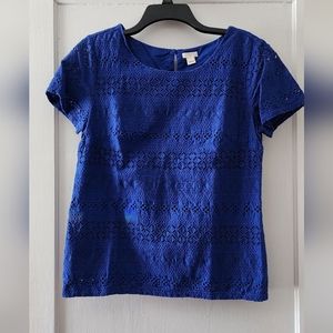 J. Crew Eyelet Top